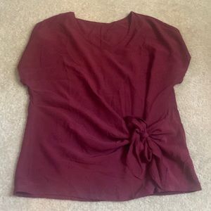 Shein brand new burgundy shirt